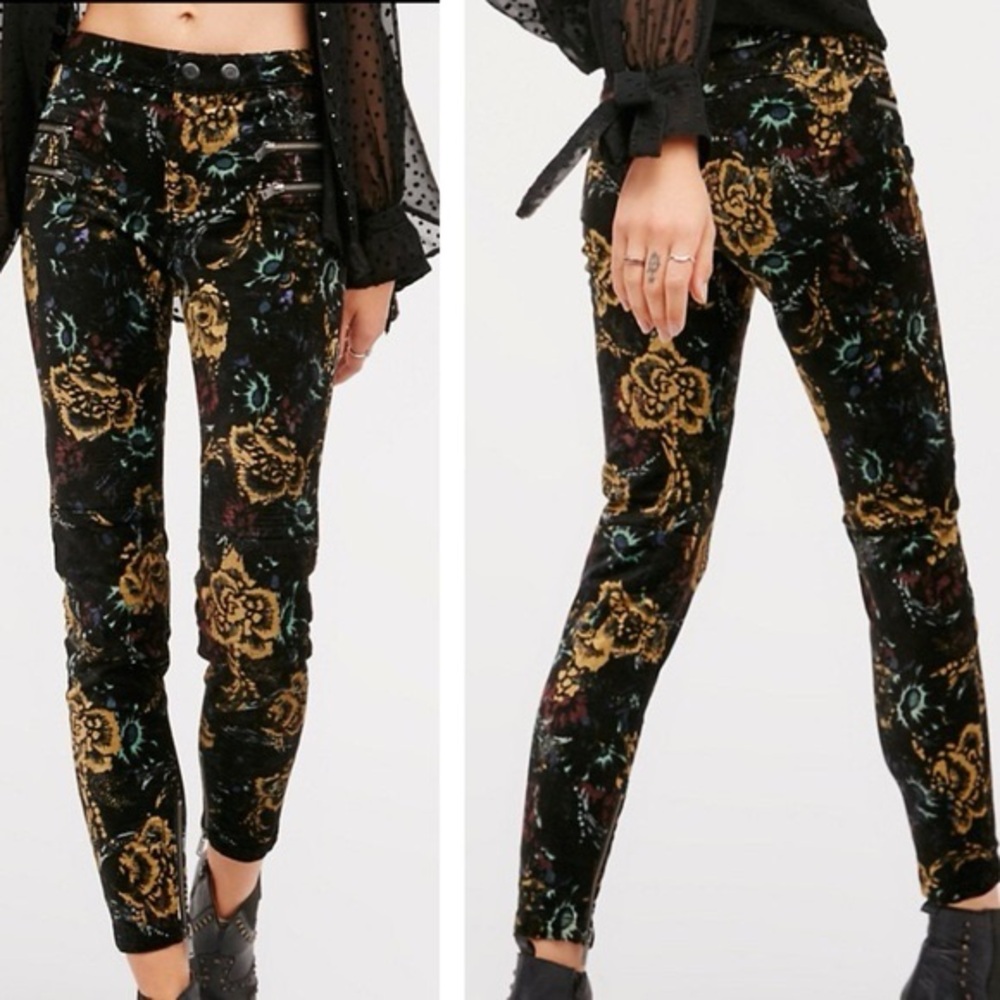 Free People Velvet Skinny Pants (12)